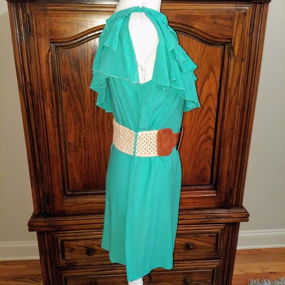 Francesca’s One Shoulder Ruffle Top Dress - Picture 2 of 7